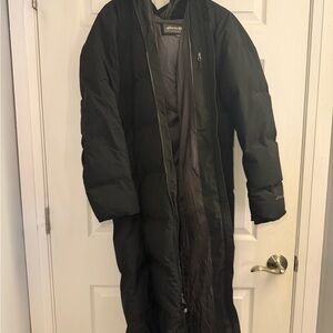 Eddie Bauer Black Long Puffer Coat
